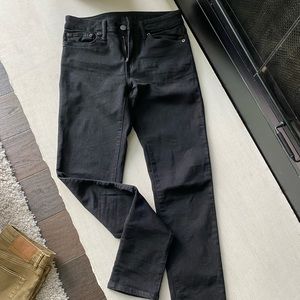 American Eagle Black Skinny Distressed Denim Jeans 30x34